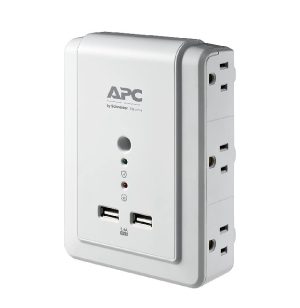 APC 6-Outlet Wall Surge Protector