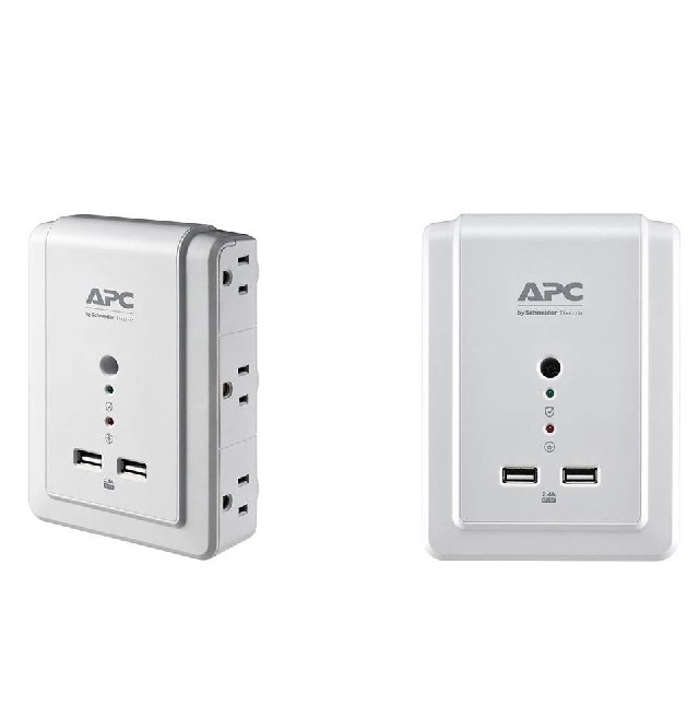 APC 6-Outlet Wall Surge Protector 