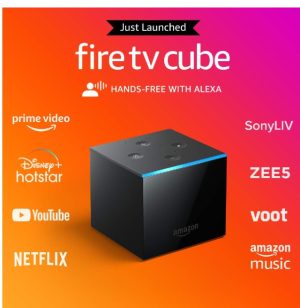 FIRE TV CUBE - HANDS-FREE STREAMING DEVICE WITH ALEXA - 4K ULTRA HD