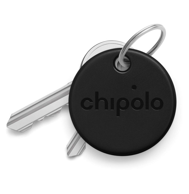 Chipolo - One Spot 4 Pack Bluetooth Item Finder (Works with Find My) Almost Black