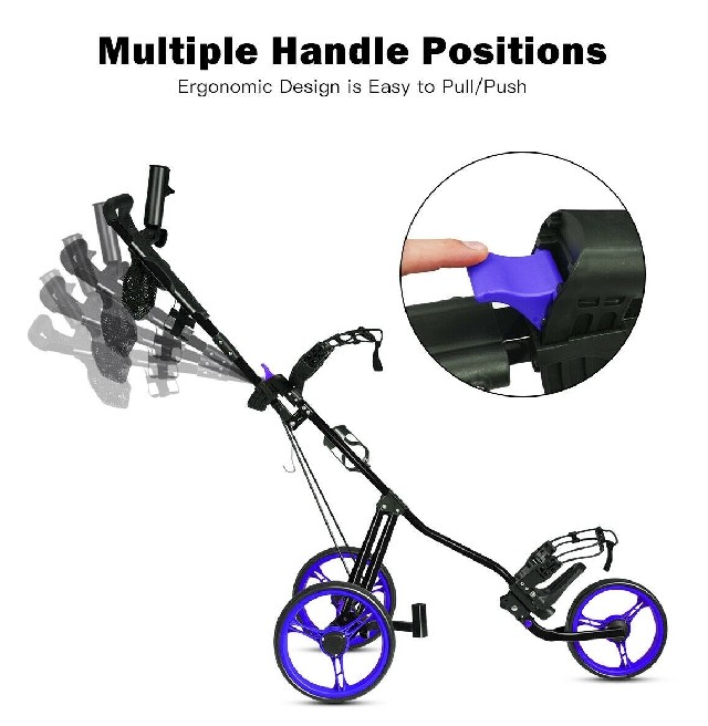 Foldable 3 Wheels Push